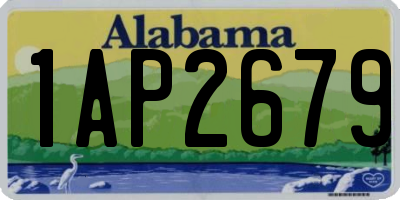 AL license plate 1AP2679