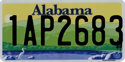 AL license plate 1AP2683