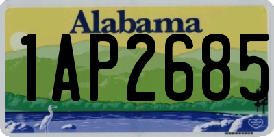 AL license plate 1AP2685