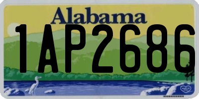AL license plate 1AP2686