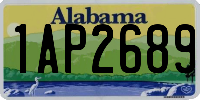 AL license plate 1AP2689
