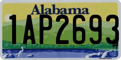 AL license plate 1AP2693