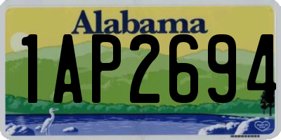 AL license plate 1AP2694