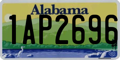 AL license plate 1AP2696