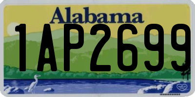 AL license plate 1AP2699