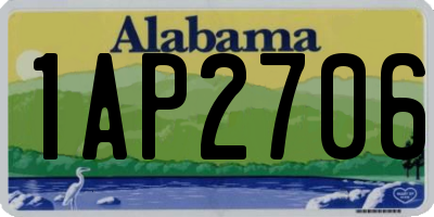 AL license plate 1AP2706