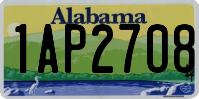 AL license plate 1AP2708
