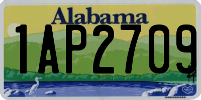 AL license plate 1AP2709