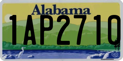 AL license plate 1AP2710