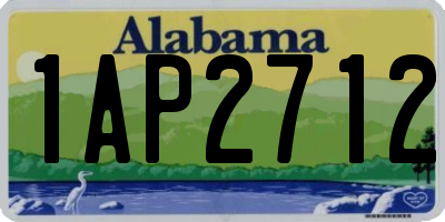 AL license plate 1AP2712