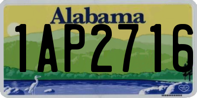 AL license plate 1AP2716