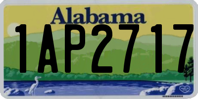 AL license plate 1AP2717