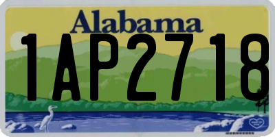 AL license plate 1AP2718