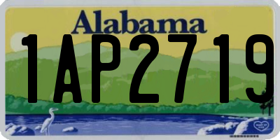 AL license plate 1AP2719