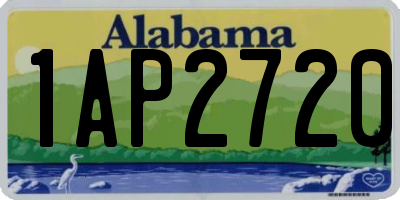 AL license plate 1AP2720