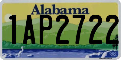 AL license plate 1AP2722
