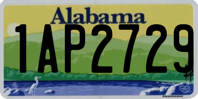 AL license plate 1AP2729