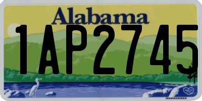 AL license plate 1AP2745