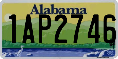 AL license plate 1AP2746