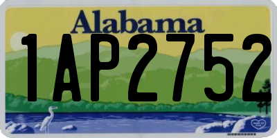 AL license plate 1AP2752