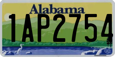 AL license plate 1AP2754