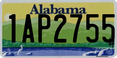 AL license plate 1AP2755