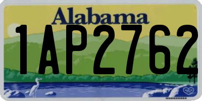 AL license plate 1AP2762