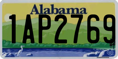 AL license plate 1AP2769