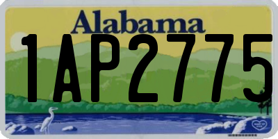 AL license plate 1AP2775