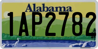 AL license plate 1AP2782