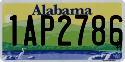 AL license plate 1AP2786