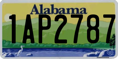 AL license plate 1AP2787