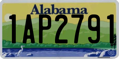 AL license plate 1AP2791