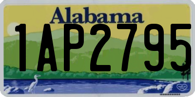 AL license plate 1AP2795