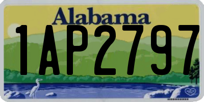 AL license plate 1AP2797