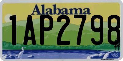 AL license plate 1AP2798