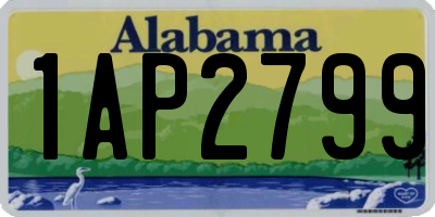AL license plate 1AP2799
