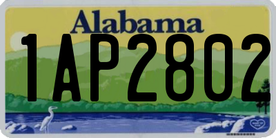 AL license plate 1AP2802