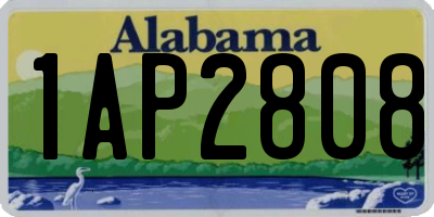 AL license plate 1AP2808