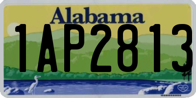 AL license plate 1AP2813