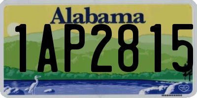 AL license plate 1AP2815