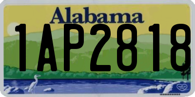 AL license plate 1AP2818