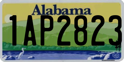 AL license plate 1AP2823