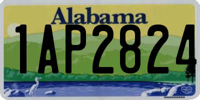 AL license plate 1AP2824