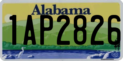 AL license plate 1AP2826