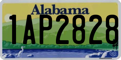 AL license plate 1AP2828