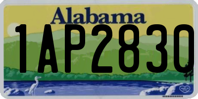 AL license plate 1AP2830
