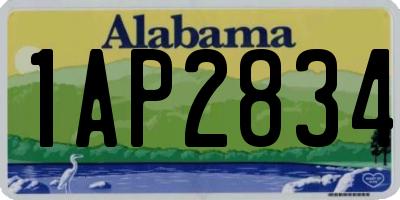 AL license plate 1AP2834