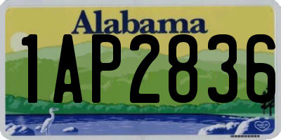 AL license plate 1AP2836