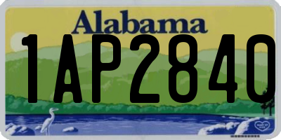 AL license plate 1AP2840